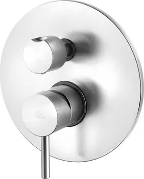 Смеситель Paffoni Light LIG018ST с внутренней частью для ванны с душем, сталь