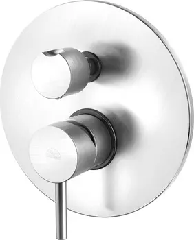 Смеситель Paffoni Light LIG019ST с внутренней частью для ванны с душем, сталь