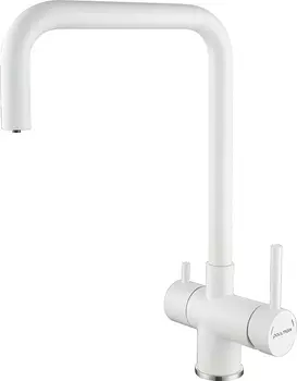 Смеситель Paulmark Wetter We213030-431 для кухонной мойки, белый матовый
