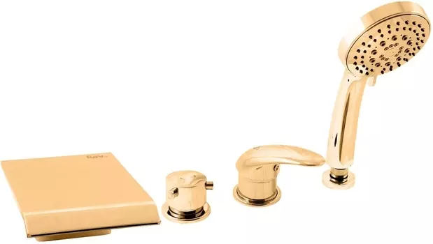 Смеситель Rav Slezak Dunaj D473.5PZ на борт ванны, золото