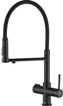 Смеситель Steel Hammer SH 2003 BLACK для кухонной мойки, черный