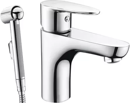Смеситель Wasserkraft Leine 3508 для раковины с гигиеническим душем /3508