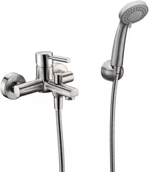 Смеситель Wasserkraft Wern 4201 для ванны с душем, матовый хром /4201