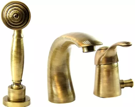 Смеситель Webert Aurora AU850701065 на борт ванны, бронза