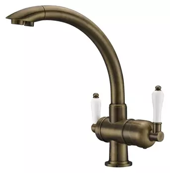 Смеситель Zorg Clean Water ZR 327 YF antique для кухонной мойки ZR 327 YF Antique