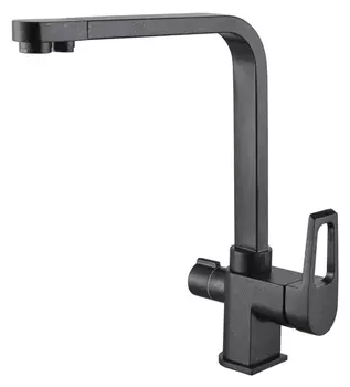 Смеситель Zorg Clean Water ZR 334 YF черный металлик для кухонной мойки ZR 334 YF Черный металлик