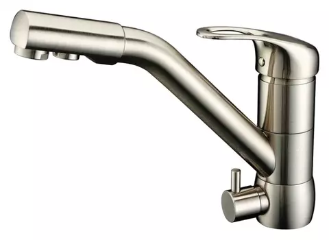 Смеситель Zorg Clean Water ZR 400 KF-12 nickel для кухонной мойки ZR 400 KF-12 Nickel