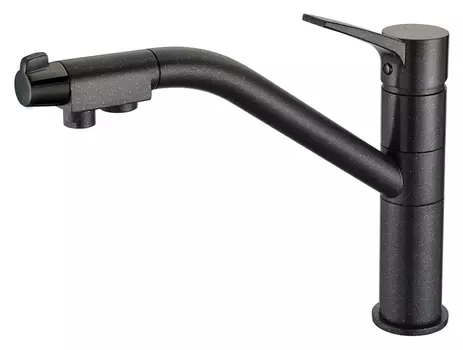 Смеситель Zorg Clean Water ZR 401 KF черный металлик для кухонной мойки ZR 401 KF Черный металлик