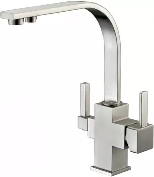 Смеситель Zorg Sanitary ZR 332 YF nickel для кухонной мойки ZR 332 YF NICKEL