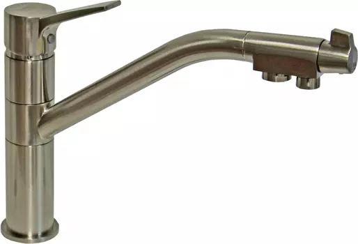 Смеситель Zorg Sanitary ZR 401 KF nickel для кухонной мойки ZR 401 KF NICKEL