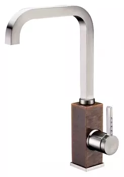 Смеситель Zorg Stone ZR 370 Y bieje nickel для кухонной мойки ZR 370 Y BEIJE NICKEL