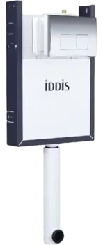 Смывной бачок скрытого монтажа Iddis Optima Home OPH0GCCi32K кнопка смыва матовое серебро