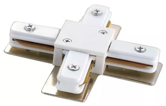 Соединитель для шинопроводов Х-образный (10575) Volpe UBX-Q121 K41 WHITE