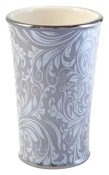 Стакан Kassatex Bedminster Scroll Flint Grey для зубной пасты ATB-T-FLG