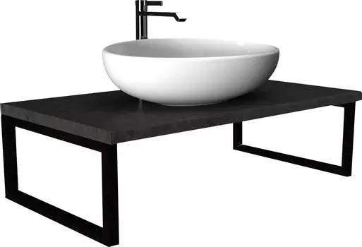 Столешница 1MarKa Grunge Loft 80 бетон темно-серый У85836