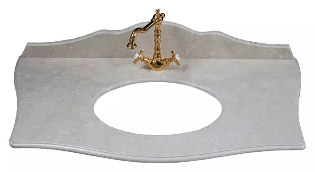 Столешница La Beaute Classic Holly botticino, 1 отверстие под смеситель M116BOT1