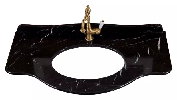 Столешница La Beaute Classic Joanna M nero marquina, 1 отверстие под смеситель M102NE1