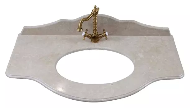 Столешница La Beaute Classic Sabrina M botticino, 1 отверстие под смеситель M102BOT1