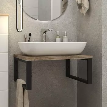 Столешница с раковиной 1MarKa Grunge Loft 60 дуб намибия