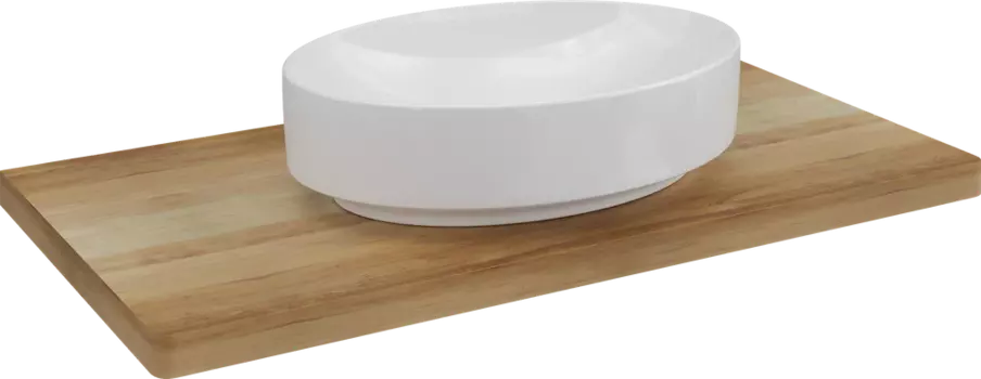 Столешница с раковиной Geberit 100 светлая, с раковиной Geberit Variform 55