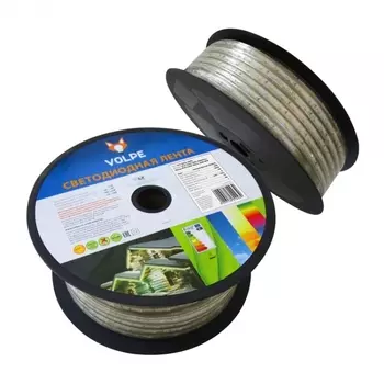 Светодиодная лента (10982) Volpe ULS-Q325 2835-60LED/m-10mm-IP67-220V-6W/m-50M-WW