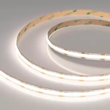Светодиодная лента Arlight 16,5W/m 576LED/m CSPSMD теплый белый 5M COB-X576-10mm 24V White-MIX 036206 /036206