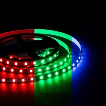 Светодиодная лента OGM 14,4W/m 60LED/m 5050SMD разноцветный (RGB) 5M LSE-271