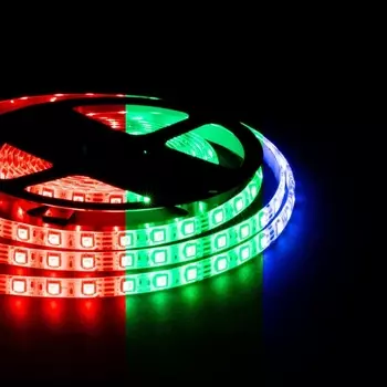 Светодиодная лента OGM 14,4W/m 60LED/m 5050SMD разноцветный (RGB) 5M LSE-276