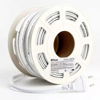 Светодиодная влагозащищенная лента Feron 10W/m 120LED/m 2835SMD дневной белый 25M LS710 48764 /48764