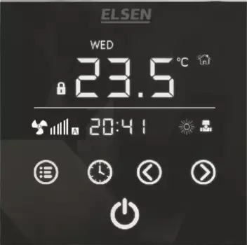 Терморегулятор Elsen EKA.01.02B для принудительной конвекции, черный