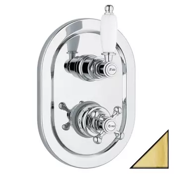 Термостат Cezares Elite ELITE-VDIM2-T-03/24-Bi для душа, золото