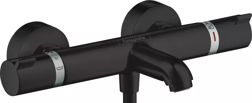 Термостат Hansgrohe Ecostat Comfort 13114670 для ванны с душем, матовый черный