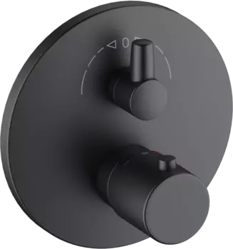 Термостатический смеситель Kludi Zenta SL 388303945 для ванны с душем, черный матовый