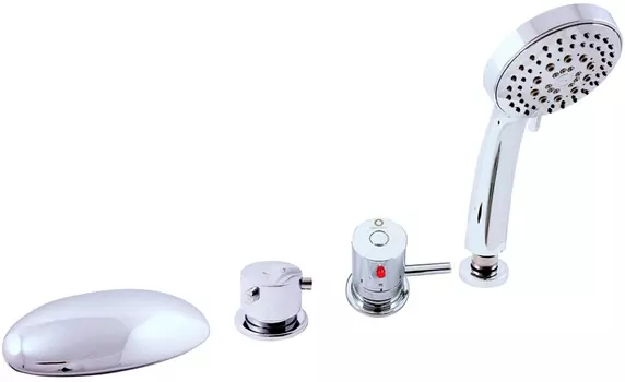 Термостатический смеситель Rav Slezak Termo DT270.5P на борт ванны, хром