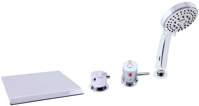 Термостатический смеситель Rav Slezak Termo DT274.5P на борт ванны, хром