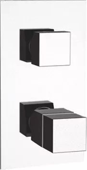 Термостатический смеситель Remer Q-Elegance QT92 для ванны с душем, С ВНУТРЕННЕЙ ЧАСТЬЮ