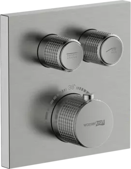 Термостатический смеситель Wasserkraft Wern 4248 Thermo С ВНУТРЕННЕЙ ЧАСТЬЮ, для душа, никель