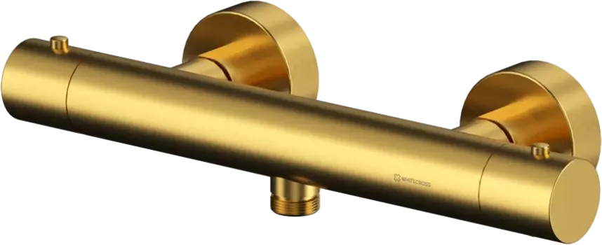 Термостатический смеситель WHITECROSS Y Y1246GLB для душа, брашированное золото