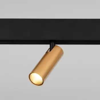 Трековый светодиодный светильник Elektrostandard Cubo латунь 7W 4200K 85035/01 a062794 4690389193590