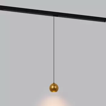 Трековый светодиодный светильник Elektrostandard Event латунь 5W 4200K 85040/01 a062804 4690389193606