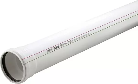 Труба канализационная Rehau Raupiano Plus 50/1000 мм (штанга: 1 м) 11201341222