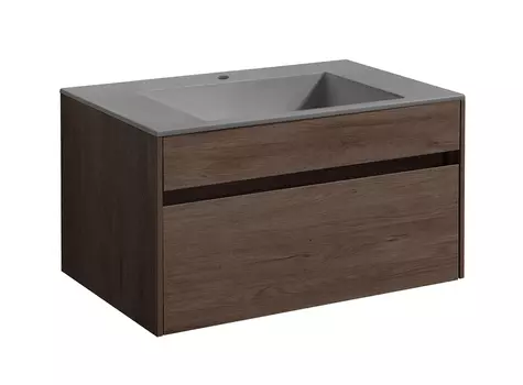 Тумба c раковиной Vincea Chiara 80 R.Oak