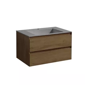 Тумба c раковиной Vincea Luka 80 T.Oak