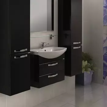 Тумба для комплекта Акватон Ария М 65 черный глянец 1A123301AA950