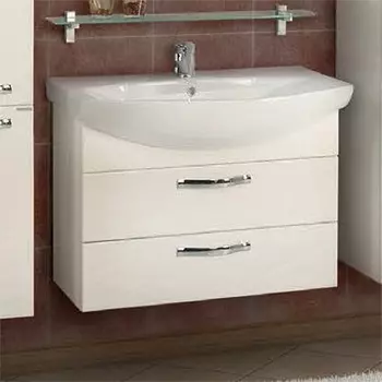 Тумба для комплекта Акватон Ария М 80 белая 1A140801AA010