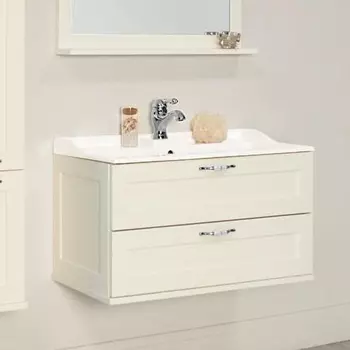 Тумба для комплекта Акватон Леон 80 дуб белый 1A186301LBPS0