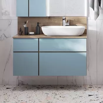 Тумба для комплекта Акватон Мишель 100 дуб рустикальный/фьорд 1A244101MIX30