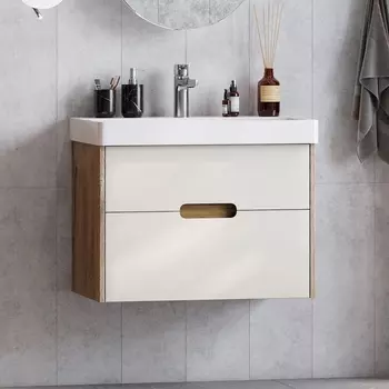 Тумба для комплекта Акватон Оливия 70 бежевый/дуб велл 1A254301OLVG0