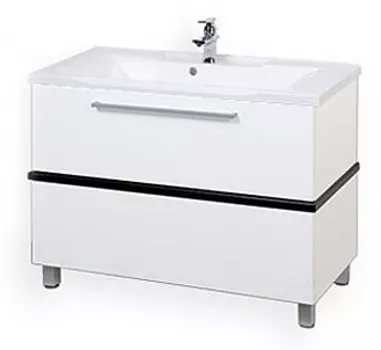 Тумба для комплекта Акватон Турин 100 с черной панелью 1A121701TUJ10