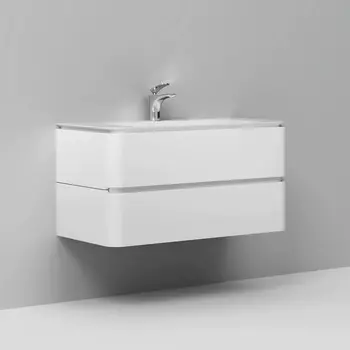 Тумба для комплекта Am.Pm Sensation 100 подвесная, белый глянец M30FHX1002WG